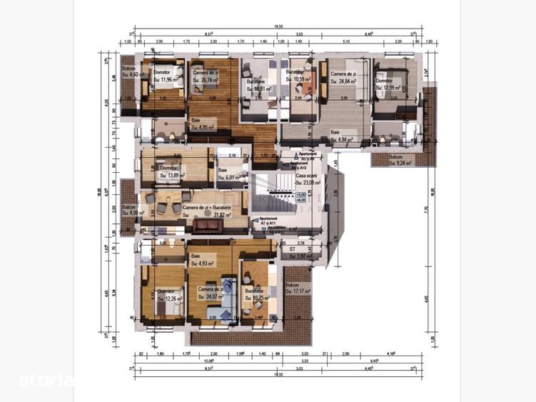Apartament cu 2 camere în Burdujeni