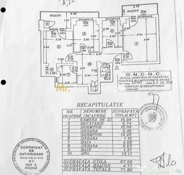 Apartament cu 3 camere decomandat în Ultracentral