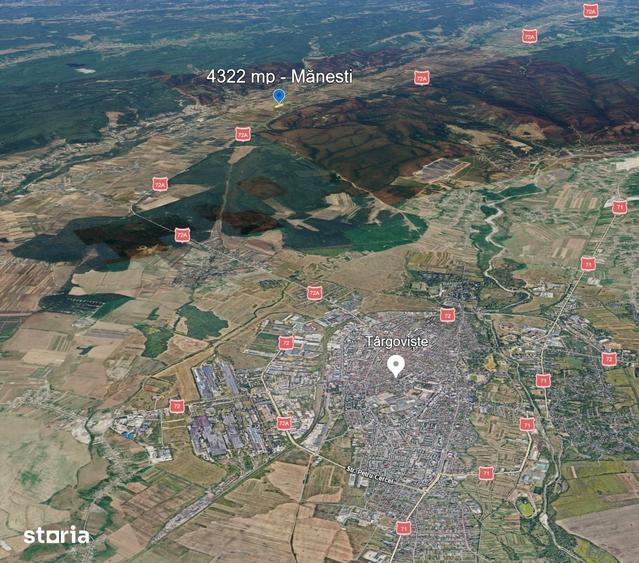 Teren de 4322 mp, în Mănești