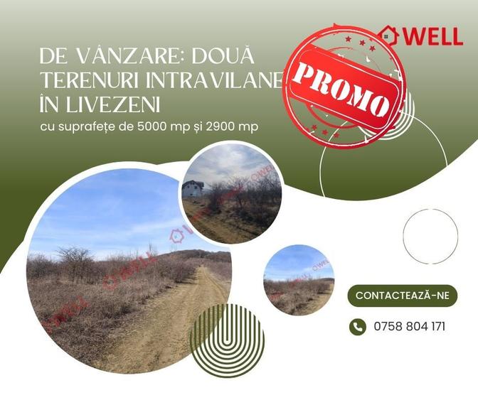 Teren Construcții intravilan de 7900 mp, în Livezeni