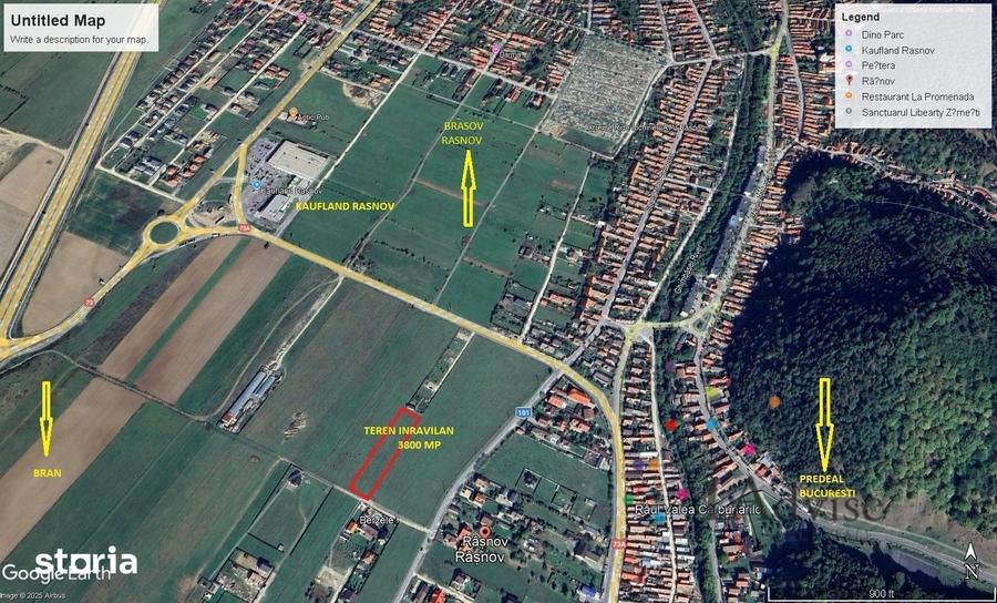 Teren de 3800 mp, în Râșnov