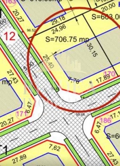 Teren Construcții intravilan de 706 mp, în Giarmata