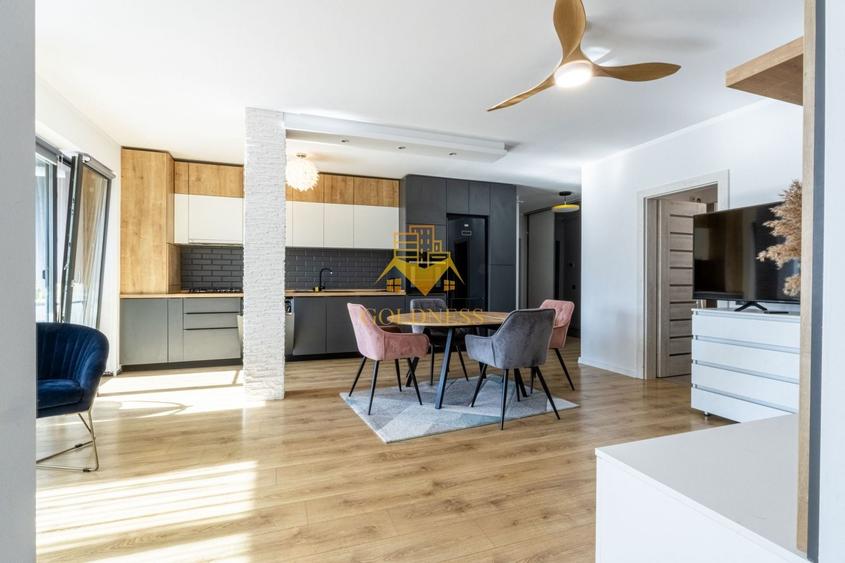 Apartament cu 3 camere semidecomandat, mobilat în Bună Ziua