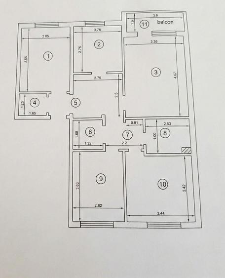 Apartament cu 4 camere decomandat în Galata
