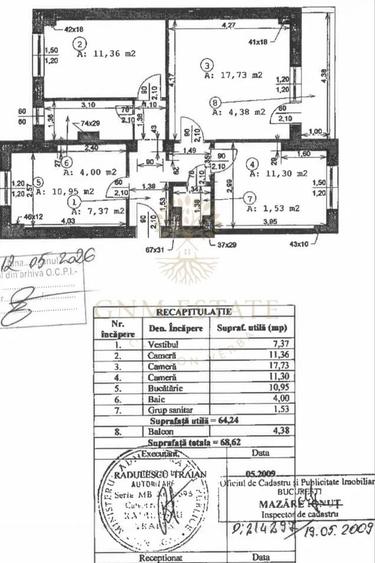 Apartament 3 cam dec Tineretului / bloc 89/2 bai/et 5/8 - 5