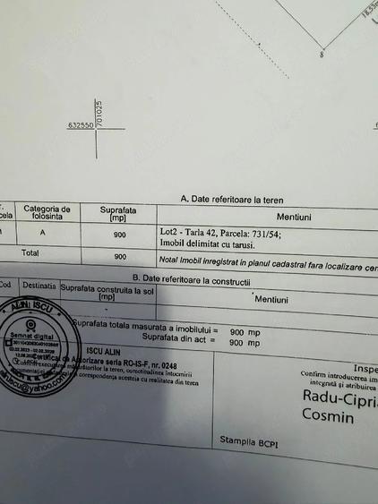 Teren de 900 mp, în Dancu