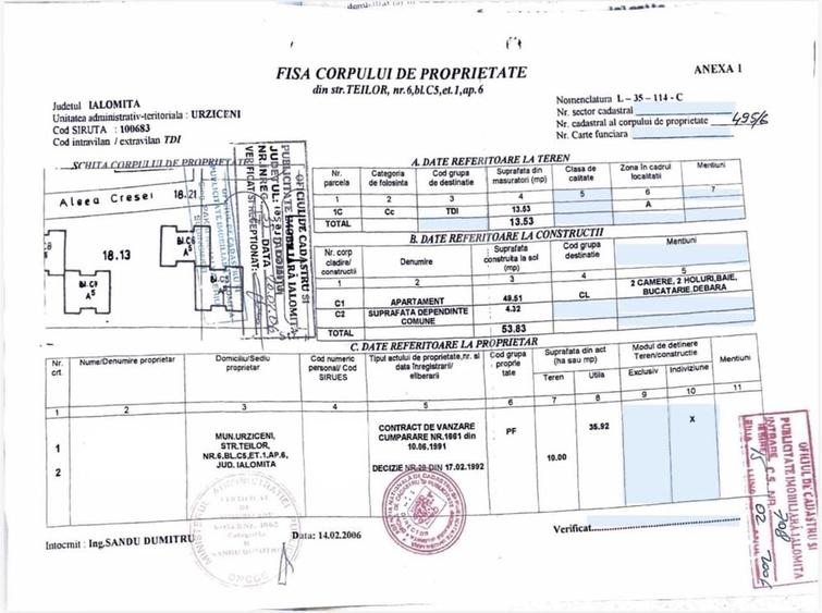 Apartament cu 2 camere decomandat în Central