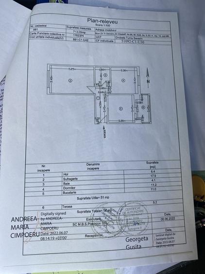Apartament cu 2 camere decomandat în Central