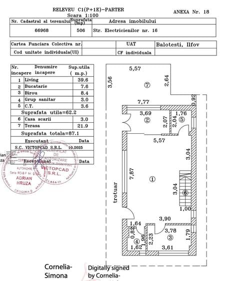 Casă cu 4 camere cu Teren 506 Mp în Balotești
