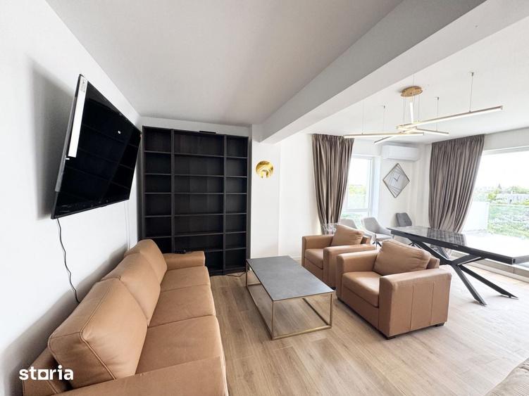 Apartament cu 3 camere, mobilat în Central