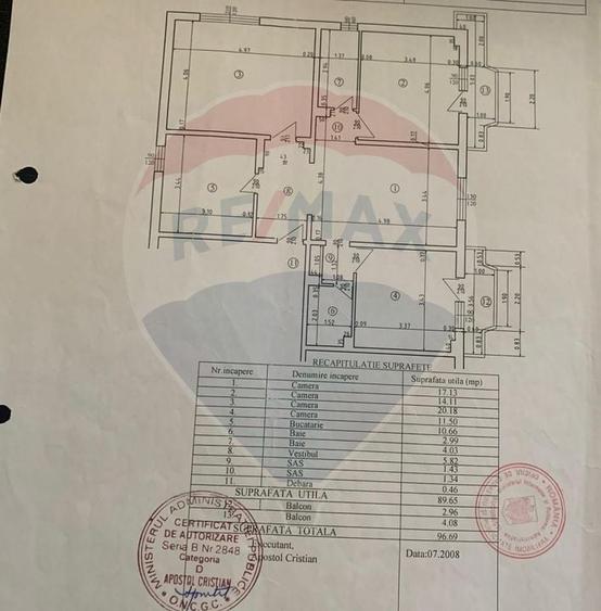 Apartament cu 4 camere decomandat, mobilat în Sebastian