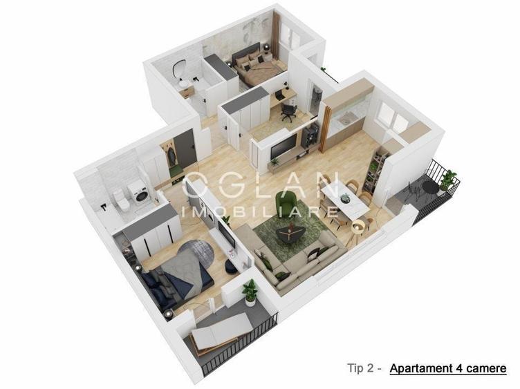 Apartament cu 4 camere în Șelimbăr