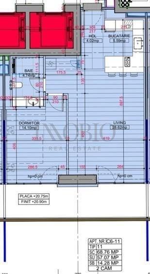 Apartament cu 2 camere în Central