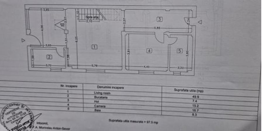 Casă individuală cu 5 camere cu Canalizare în Palazu Mare