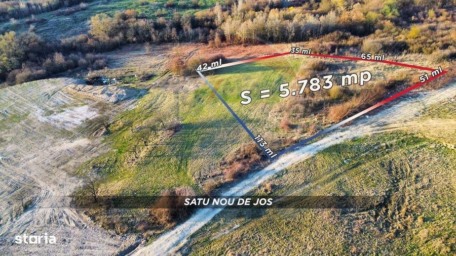 Teren 5783 mp Satu Nou de Jos / Strada Principala - 1