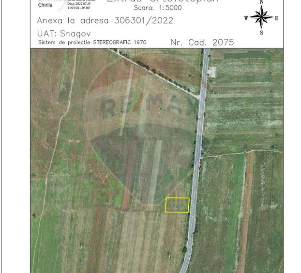Teren agricol intravilan de 4000 mp, în Snagov