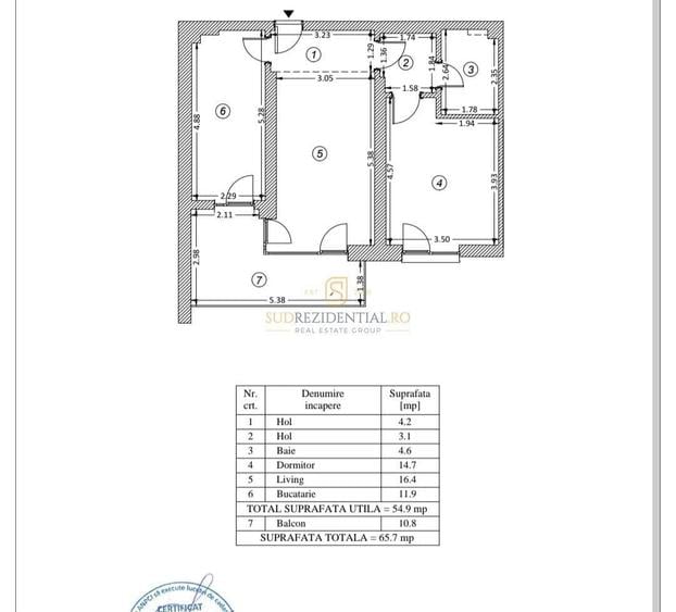 Apartament cu 2 camere, prima inchiriere Metalurgiei, Sector 4 - 1
