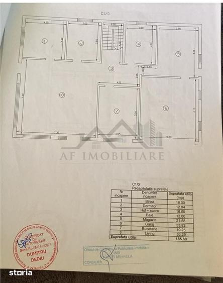 Casă cu 10 camere cu Teren 750 Mp în Rediu