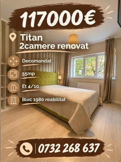 Apartament cu 2 camere în Titan
