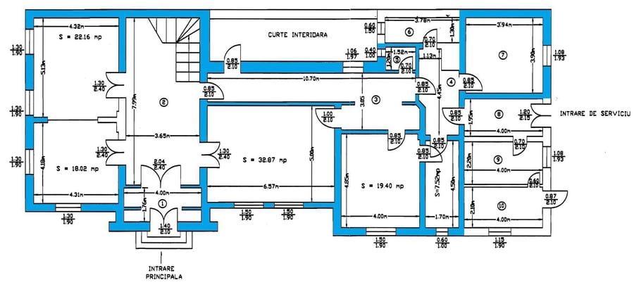 Apartament cu 3 camere semidecomandat în Romană