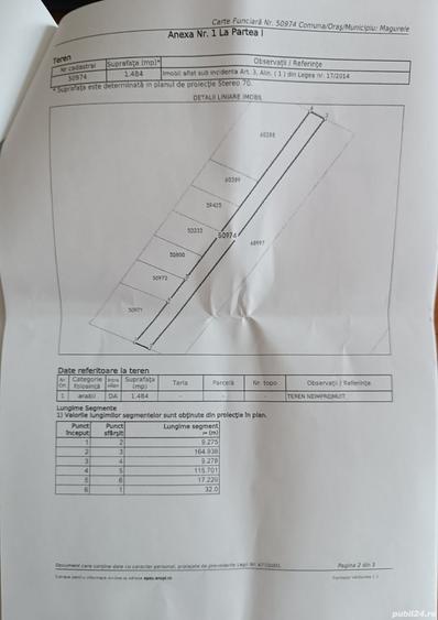 Reducere25%-Teren 1217mp Magurele-Aluni?u,Ilfov Pre? vechi:42.592 PRE? NOU: 31.945 doar 26,25 mp - 7