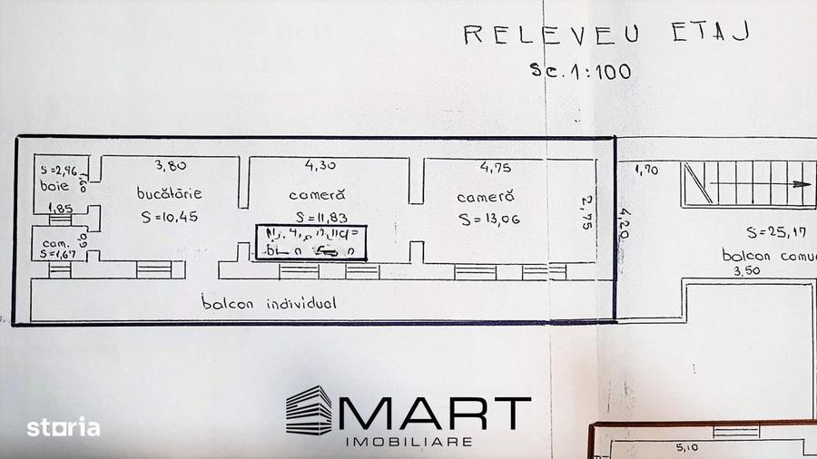 Apartament cu 2 camere în Central