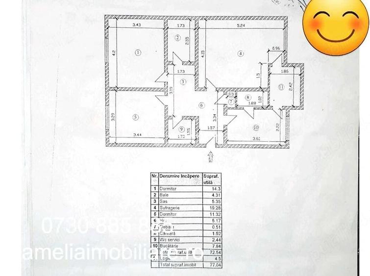 Apartament cu 3 camere decomandat în Lujerului