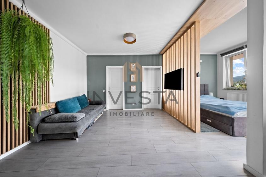 Apartament cu 2 camere semidecomandat, mobilat în Borhanci