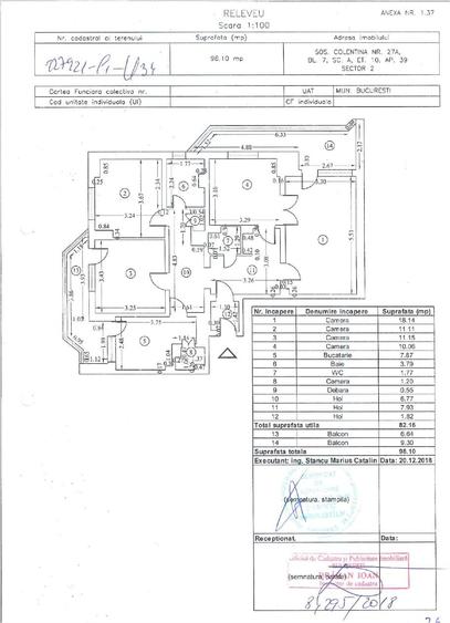 Apartament cu 4 camere decomandat în Colentina