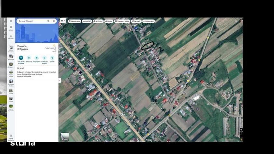 Teren de 3600 mp, în Drăgușeni