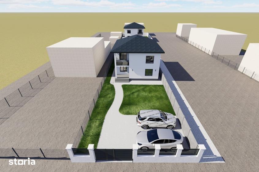 Casă cu 5 camere cu Teren 500 Mp în Ciorogârla