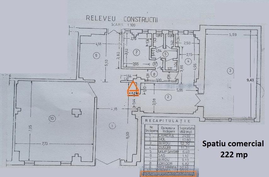 Spațiu comercial, de 222 mp, în Nicolina