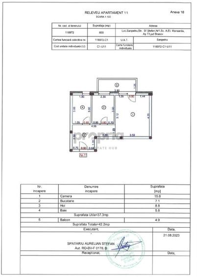 COMISION 0% GARSONIERĂ NOUĂ-MOBILATĂ-INTRARE SÂNPETRU - LÂNGĂ SHOP PARK+ PARCARE - 10