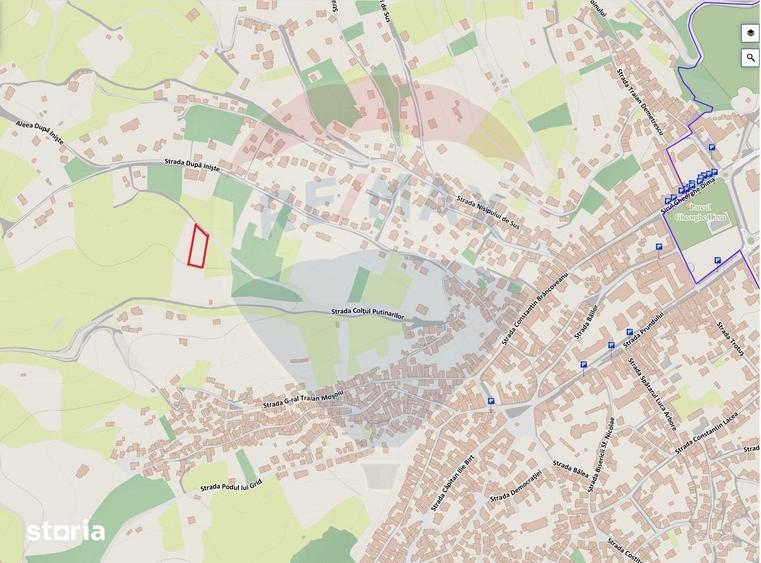 Teren de 2710 mp, în Schei