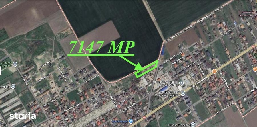 Teren de 7147 mp, în Cumpăna