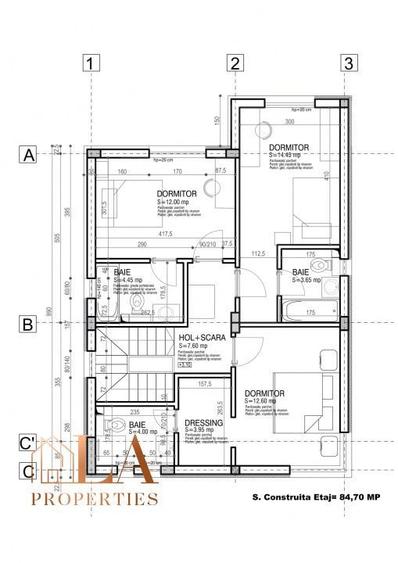 PROIECT NOU | Casa individuala 5 camere | Incalzire in pardoseala | Br - 5