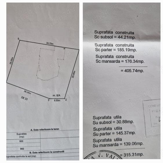 Casă cu 5 camere cu Teren 1000 Mp în Micălaca