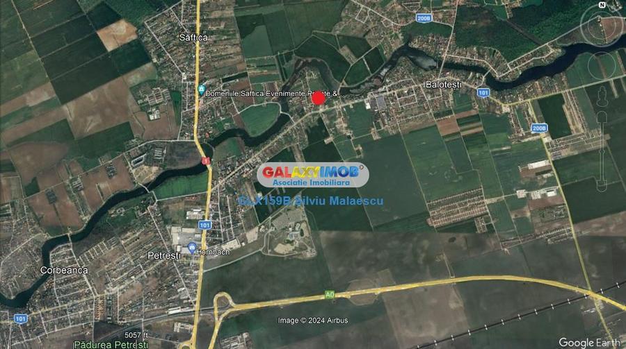 Teren Construcții intravilan de 1540 mp, în Balotești