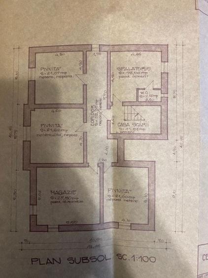 Casă individuală cu 4 camere cu Canalizare în Calea Poplăcii
