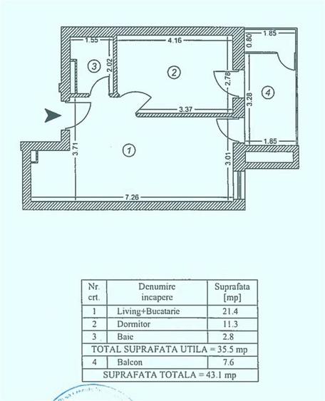 2 camere | Quartier Azuga | Doamna Ghica | Sector 2 | Mobilat - 9
