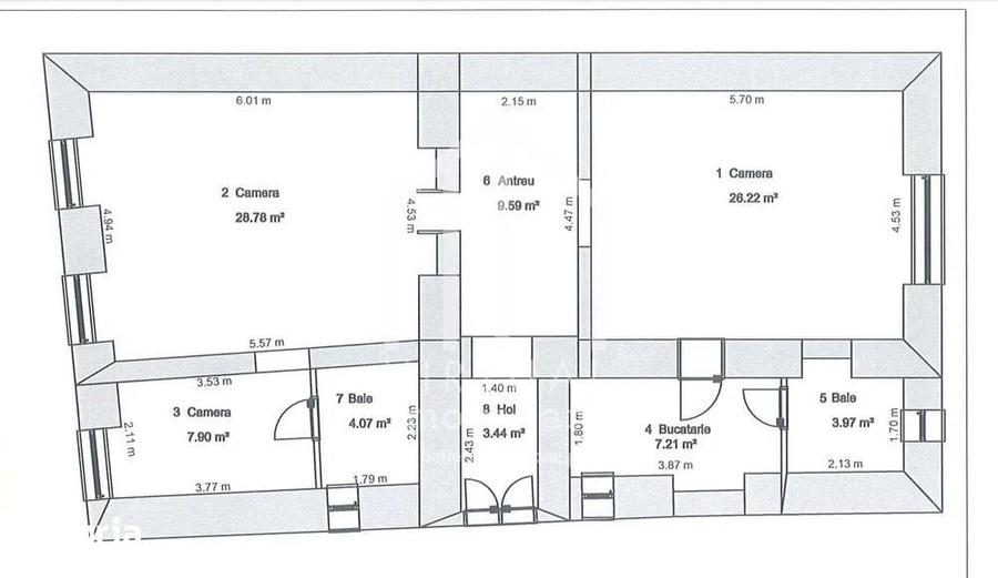 Spatiu comercial cu 2 camere, 91mp utili, mobialt, Ultracentral - 12