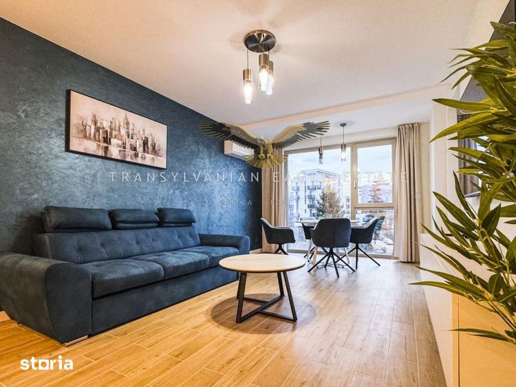 Apartament cu 2 camere semidecomandat, mobilat în Între Lacuri