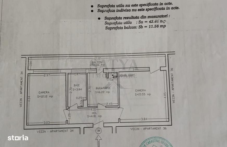Apartament cu 2 camere decomandat în Gara