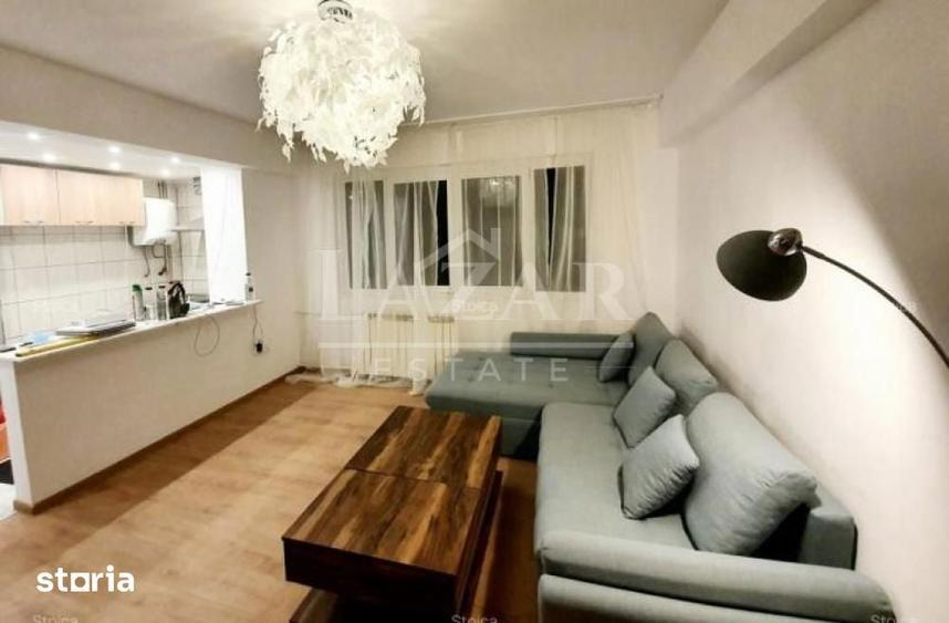 Apartament cu 2 camere semidecomandat, mobilat în Cișmigiu