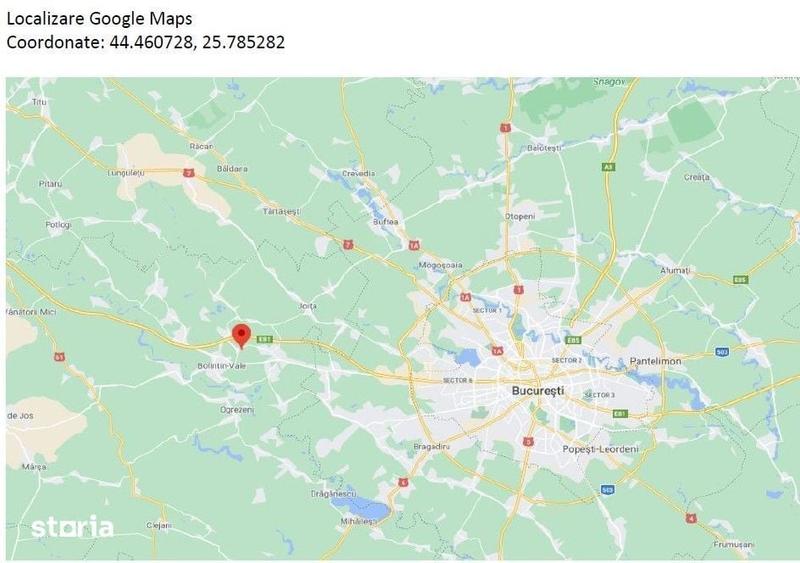 Teren de 5100 mp, în Bolintin-Deal