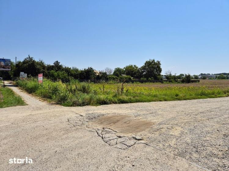 Teren de 785mp cu deschidere dubla 23/34m, strada principala Cioflicen - 10