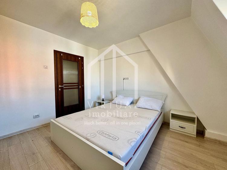 Apartament cu 3 camere decomandat, mobilat în Central