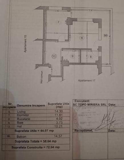 Apartament cu 2 camere decomandat în Nord