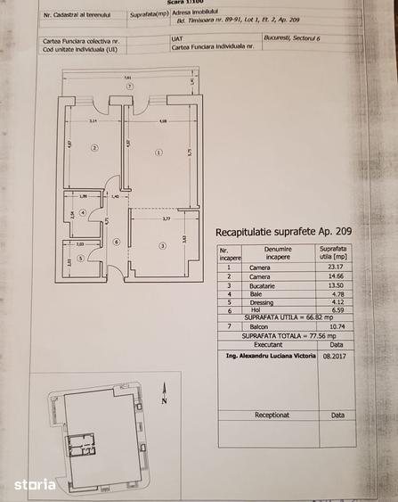 Apartament cu 2 camere, mobilat în Timișoara