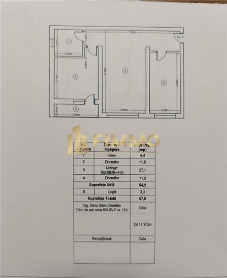 Apartament cu 3 camere decomandat în Central